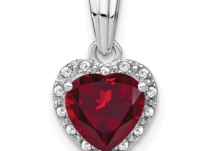 Sterling silver diamond pendant