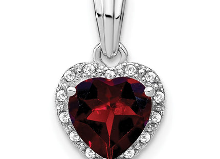 Sterling silver diamond pendant