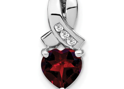 Sterling silver diamond pendant