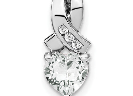 Sterling silver diamond pendant