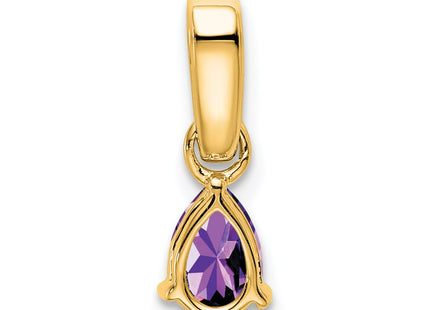 14K gold diamond pendant, another view
