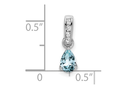 14k White Gold Pendants Style PM7409 - Classique Jewelry Inc.