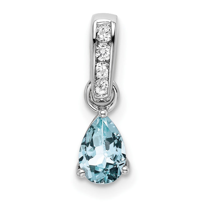 14k White Gold Pendants Style PM7409 - Classique Jewelry Inc.