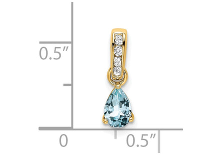 14k Yellow Gold Pendants Style PM7409 - Classique Jewelry Inc.
