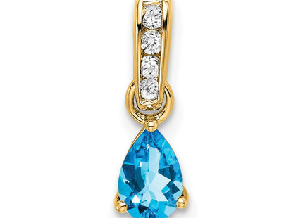14k Yellow Gold Pendants Style PM7409 - Classique Jewelry Inc.