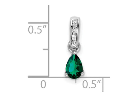 14k White Gold Pendants Style PM7409 - Classique Jewelry Inc.
