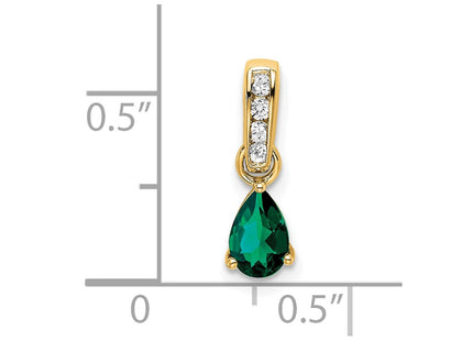 14k Yellow Gold Pendants Style PM7409 - Classique Jewelry Inc.