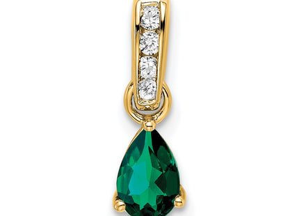 14k Yellow Gold Pendants Style PM7409 - Classique Jewelry Inc.