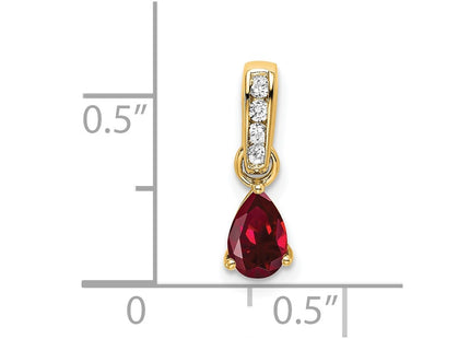 14k Yellow Gold Pendants Style PM7409 - Classique Jewelry Inc.
