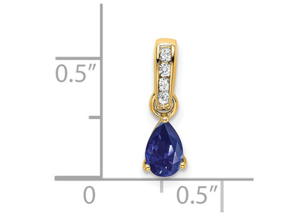 14k Yellow Gold Pendants Style PM7409 - Classique Jewelry Inc.