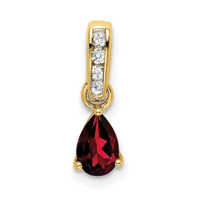 14K gold diamond pendant