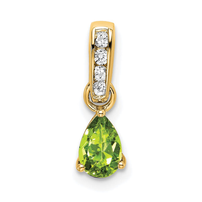14K gold diamond pendant