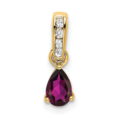 14K gold diamond pendant