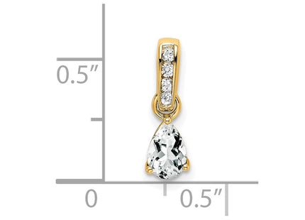 14k Yellow Gold Pendants Style PM7409 - Classique Jewelry Inc.