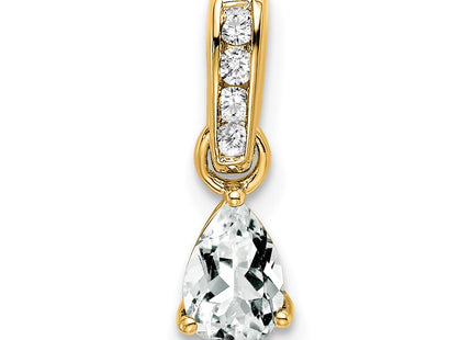 14k Yellow Gold Pendants Style PM7409 - Classique Jewelry Inc.