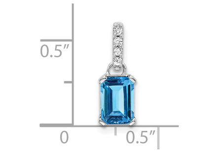 14k White Gold Pendants Style PM7410 - Classique Jewelry Inc.