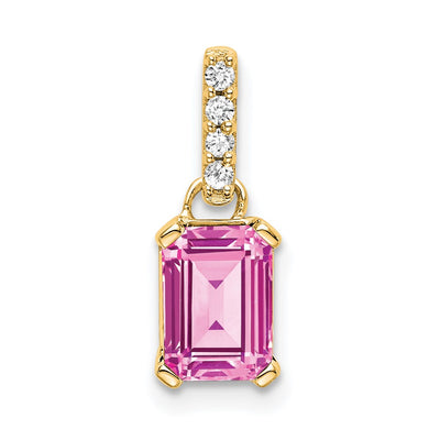 14K gold diamond pendant