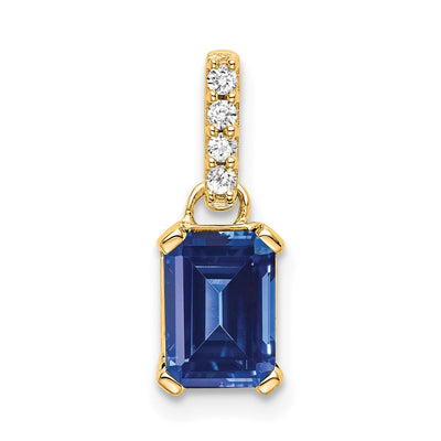 14K gold diamond pendant
