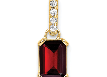 14K gold diamond pendant