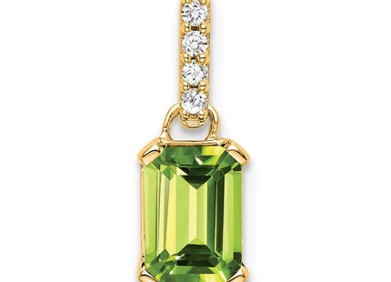 14K gold diamond pendant