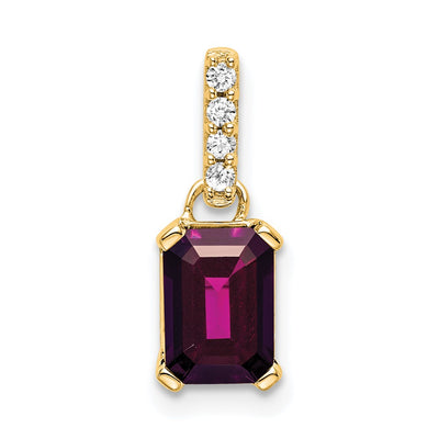 14K gold diamond pendant
