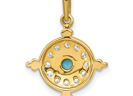 14k Yellow Gold Pendants Style PM7422 - Classique Jewelry Inc.