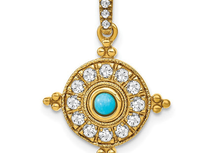 14k Yellow Gold Pendants Style PM7422 - Classique Jewelry Inc.