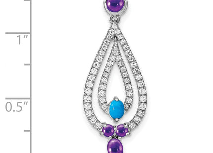 14k White Gold Pendants Style PM7424 - Classique Jewelry Inc.
