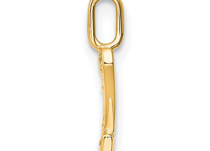14K white gold diamond letter Z pendant, alternate view