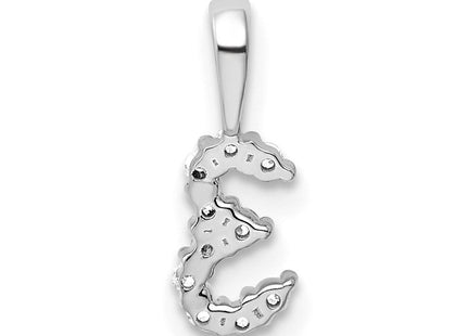 14k White Gold Diamond Number 3 Pendant (Style PM8369-3-010-WA)