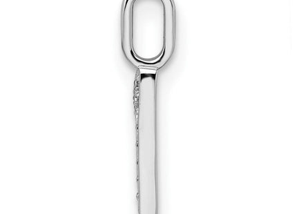 14k White Gold Diamond Number 1 Pendant (Style PM8370-1-004-WA)