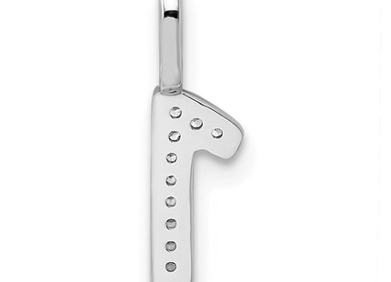 14k White Gold Diamond Number 1 Pendant (Style PM8370-1-004-WA)