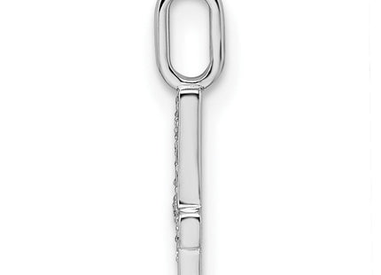 14k White Gold Diamond Number 4 Pendant (Style PM8370-4-007-WA)