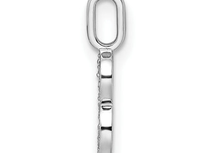 14k White Gold Diamond Number 8 Pendant (Style PM8370-8-009-WA)