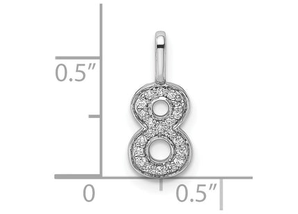 14k White Gold Pendants Style PM8370 - Classique Jewelry Inc.