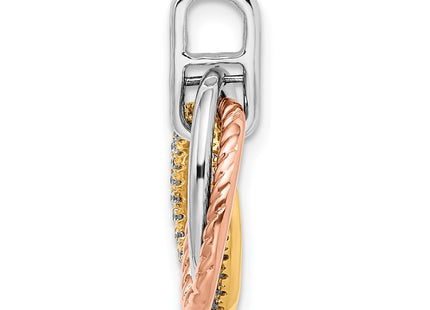 14k Tri-Color Pendants Style PM8455 - Classique Jewelry Inc.