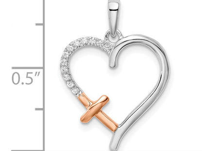 14k Two-tone Pendants Style PM8476 - Classique Jewelry Inc.