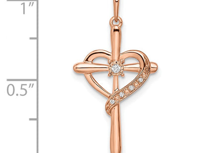 14k Rose Gold Pendants Style PM8486 - Classique Jewelry Inc.