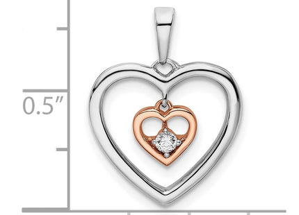 14k Two-tone Pendants Style PM8489 - Classique Jewelry Inc.
