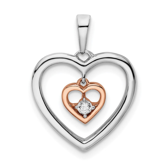14k Two-tone Pendants Style PM8489 - Classique Jewelry Inc.