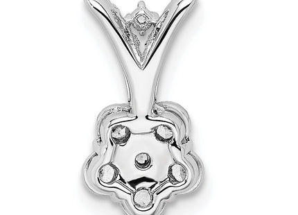 14k White Gold Pendants Style PM8495 - Classique Jewelry Inc.