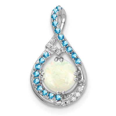 14K white gold diamond chain