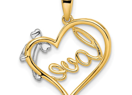 14k Two-tone Pendants Style PM8530 - Classique Jewelry Inc.