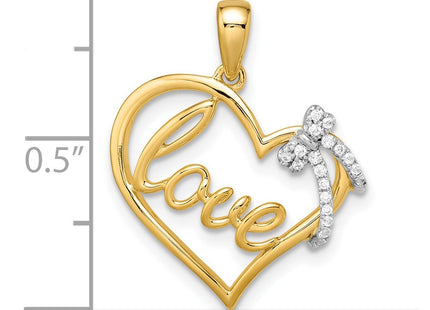 14k Two-tone Pendants Style PM8530 - Classique Jewelry Inc.