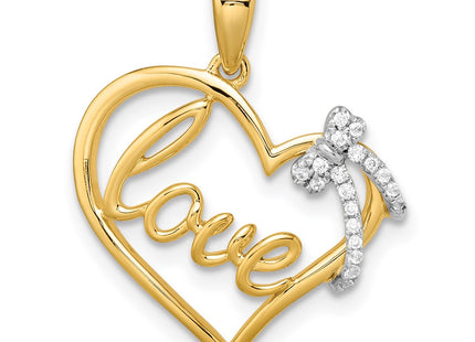 14k Two-tone Pendants Style PM8530 - Classique Jewelry Inc.