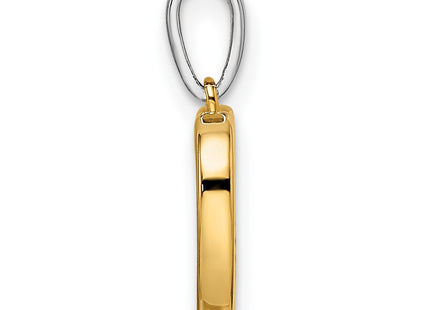 14k Two-tone Pendants Style PM8536 - Classique Jewelry Inc.