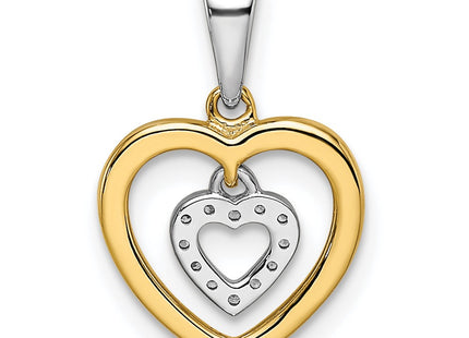 14k Two-tone Pendants Style PM8536 - Classique Jewelry Inc.