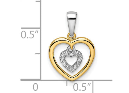 14k Two-tone Pendants Style PM8536 - Classique Jewelry Inc.