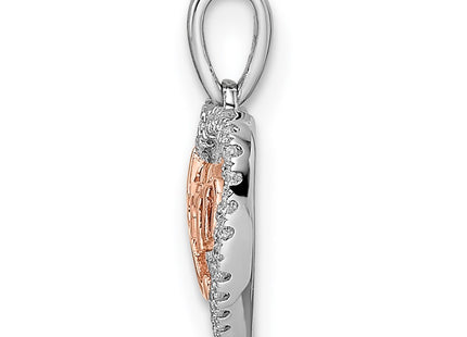 14k Two-tone Pendants Style PM8537 - Classique Jewelry Inc.