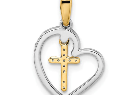 14k Two-tone Pendants Style PM8538 - Classique Jewelry Inc.